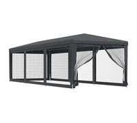 Vidaxl Tente De Fête Avec 8 Parois Latérales En Maille Anthracite 3x9m