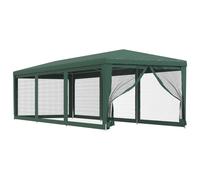 Vidaxl Tente De Fête Avec 8 Parois Latérales En Maille Vert 3x9 M Pehd Vert