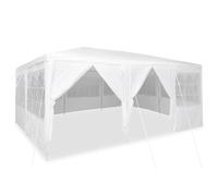 Vidaxl Tente De Fête Avec 10 Parois Blanches 6x4 M Pe