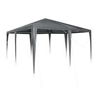vidaXL Tente de fête en Anthracite 4 x 4 m en PE | Abri de Jardin Anti-UV, se Monte Vite, Parfait pour Les buffets en Plein air, Peut accueillir 10 Personnes, Design Pliable, idéal pour des événement