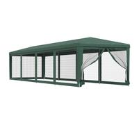 Vidaxl Tente De Fête Et 10 Parois Latérales En Maille Vert 3x12 M Pehd Vert