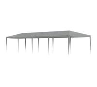 vidaXL Tente de fête Gris Clair 1200 x 300 x 255 cm PE et Acier, Kiosque de Jardin, Rectangulaire, Moderne, Résistant à l'eau, aux UV, Tente Durable pour Événements en Plein Air