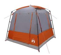 Vidaxl Tente De Fête Gris Et Orange 4 Personnes