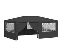 VidaXL Tente de fête Professionnelle avec parois latérales Anthracite 4 × 6 m 90 g/m²