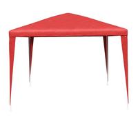 Vidaxl Tente De Fête Rouge 400 X 300 X 255 Cm Pe Et Acier