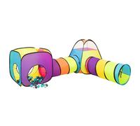 vidaXL Tente de jeu avec 250 balles Multicolore 190x264x90 cm