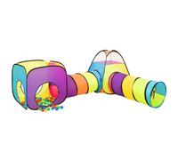 vidaXL Tente de jeu avec 250 balles Multicolore 190x264x90 cm