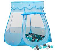 Vidaxl Tente De Jeu Pour Enfants Avec 250 Balles Bleu 102x102x82 Cm