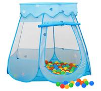 Vidaxl Tente De Jeu Pour Enfants Avec 250 Balles Bleu 102x102x82 Cm