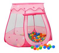 Vidaxl Tente De Jeu Pour Enfants Avec 250 Balles Rose 102x102x82 Cm