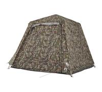 vidaXL Tente de pêche 4 personnes camouflage libération rapide Noir G