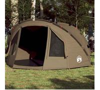 vidaXL Tente de pêche 4 personnes – vert olive imperméable – 4005317