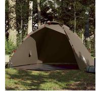 vidaXL Tente de pêche 4 personnes vert olive libération rapide 4005323