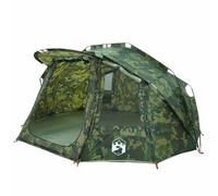 vidaXL Tente de pêche 5 Personnes Camouflage imperméable, Tente de Camping, Tente de Jardin, abri d'extérieur, abri de pêche, abri de Camping