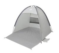 Tente de plage 3 personnes gris imperméable Noir G