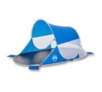Vidaxl Tente De Plage Bleu Azuré Escamotable Imperméable
