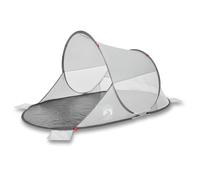 Vidaxl Tente De Plage Gris Escamotable Imperméable