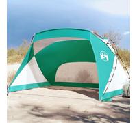 vidaXL Tente de Plage, Tente de Camping, Abri de Plage avec Sac de Transport, Tente d'Ombrage avec avec Parois Latérales, Vert d'eau Taffetas 185T