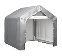 vidaXL Tente de rangement Gris 180x180 cm Acier galvanisé