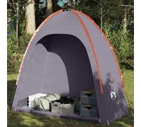 Vidaxl Tente De Rangement Gris Et Orange Imperméable