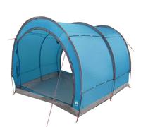 vidaXL Tente de Rangement pour vélos avec Toit Bleu 256 x 222 x 182 cm, Jardin et Terrasse, Abri Modern, Imperméable, Tente Durable pour Ranger Vélos et Matos de Camping
