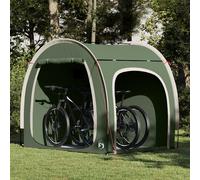 Vidaxl Tente De Rangement Pour Vélos Avec Toit Vert 218 X 156 X 180 Cm