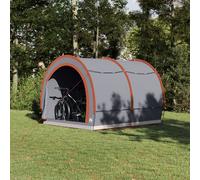Vidaxl Tente De Rangement Pour Vélos Gris Et Orange 256 X 222 X 182 Cm