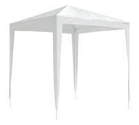 vidaXL Tente de Réception Tonnelle de Patio Chapiteau de Jardin Pavillon d'Extérieur Belvédère de Terrasse Voyages de Camping 2x2 m Blanc