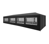 vidaXL Tente de Réception 3x12 m Anthracite Tonnelle Chapiteau Jardin Pavillon 45106