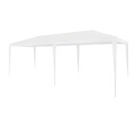 vidaXL Tente de réception 3x6 m PE - Imperméable et résistante aux UV - Blanc