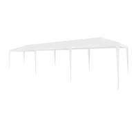 vidaXL Tente de réception 3x9 m PE Blanc 45080