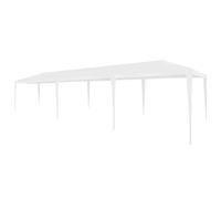vidaXL Tente de Réception 3x9 m PE Blanc Tonnelle Pavillon Chapiteau de Jardin