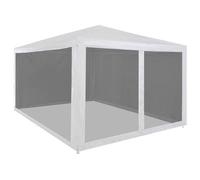 vidaXL Tente de réception avec 4 parois en maille 4 x 3 m