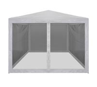 Vidaxl Tente De Réception Avec 4 Parois En Maille 4 X 3 M