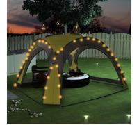 vidaXL Tente de Réception avec LED et 4 Parois Pavillon Jardin Voyage Randonnée Extérieur Résistant aux UV et à l'Eau 92237