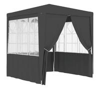 vidaXL Tente de réception avec parois 2,5x2,5 m Anthracite 90 g/m² 48533