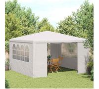 vidaXL Tente de Réception avec Parois Belvédère Tonnelle Pavillon Chapiteau Mariage Barbecue Voyage de Camping Mariage 4x4 m 48525