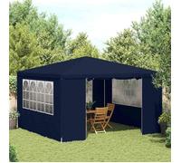 vidaXL Tente de Réception avec Parois Belvédère Tonnelle Pavillon Chapiteau Mariage Barbecue Voyage de Camping Mariage 4x4 m 48526