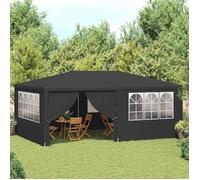 vidaXL Tente de réception avec parois latérales Belvédère 4x6 m Anthracite 90 g/m²