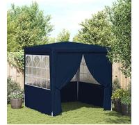 vidaXL Tente de réception avec parois latérales 2,5 x 2,5 m Bleu 90 g/m²