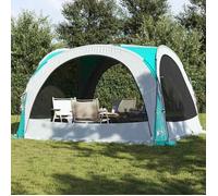 vidaXL Tente de réception 94370 – Pavillon de jardin imperméable avec parois latérales Vert