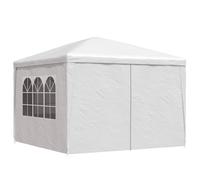 vidaXL Tente de réception 3 x 3 m Blanc