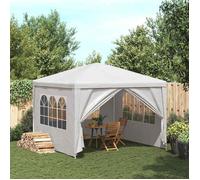 vidaXL Tente de Réception Blanc Tonnelle Chapiteau Pavillon de Jardin Patio 45096