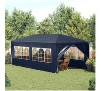 vidaXL Tente de Réception Bleu Tonnelle Pavillon Chapiteau de Jardin Patio