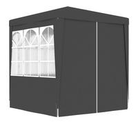 vidaXL Tente de Réception avec Parois Latérales Belvédère Tonnelle Pavillon Chapiteau Mariage Barbecue Voyage de Camping 48531 Gris G