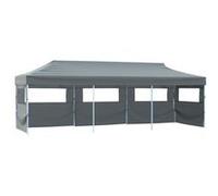 vidaXL Tente de Réception Pliable 5 Parois 870x291x315 cm Anthracite Pavillon Tonelle 44981 Gris G