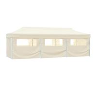 vidaXL Tente pop-up 3x9 m - Parois amovibles, toit imperméable, cadre acier - Crème