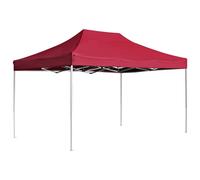 Vidaxl Tente De Réception Pliable Aluminium 4,5x3 M Bordeaux Rouge