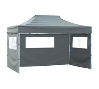 vidaXL Tente de Réception Pliable avec 3 Parois Tonnelle de Jardin Tonnelle de Patio Pavillon de Terrasse Auvent d'Extérieur 48896