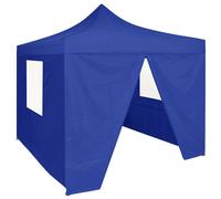 Vidaxl Tente De Réception Pliable Avec 4 Parois 2x2 M Acier Bleu Bleu